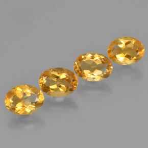 Achetez naturel 3.82ct Orange doré profond Citrine gems, Coupe ovale, En provenance Brésil chez GemSelect. En stock, livraison internationale!