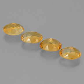 Achetez naturel 3.82ct Orange doré profond Citrine gems, Coupe ovale, En provenance Brésil chez GemSelect. En stock, livraison internationale!
