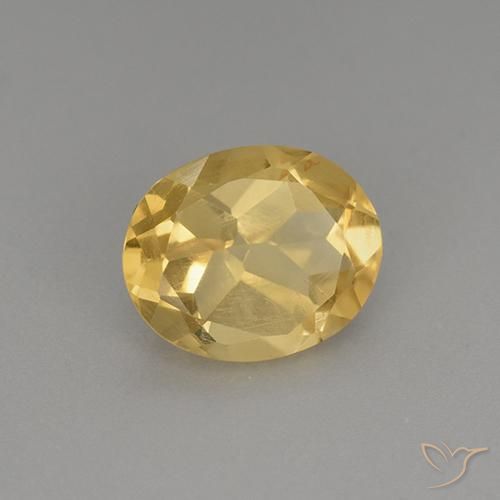 Citrine Doré moyen naturelle ovale, 2.30 ct, VS
