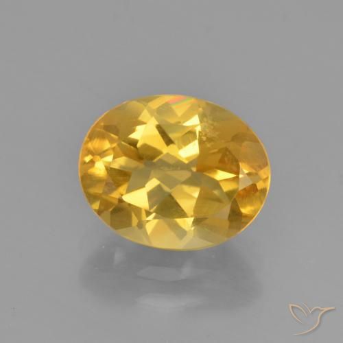 Citrine Doré moyen naturelle ovale, 2.41 ct, VVS