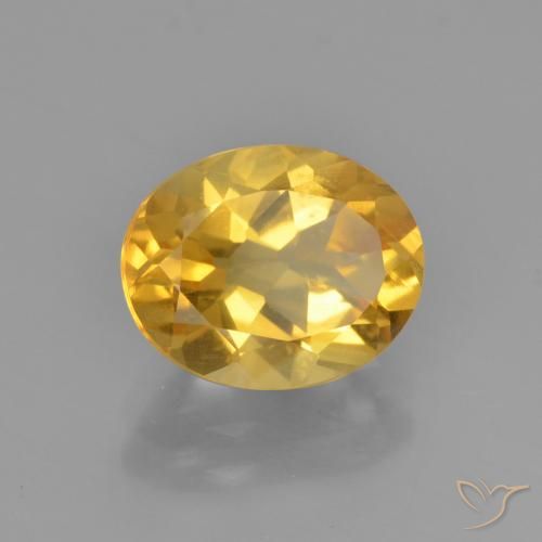Citrine Doré moyen naturelle ovale, 2.41 ct, VVS