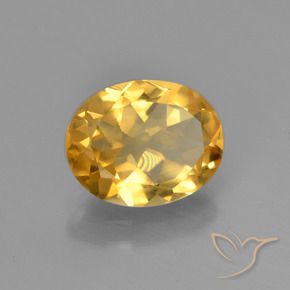 Citrine Doré naturelle ovale, 1.84 ct, VVS-VS