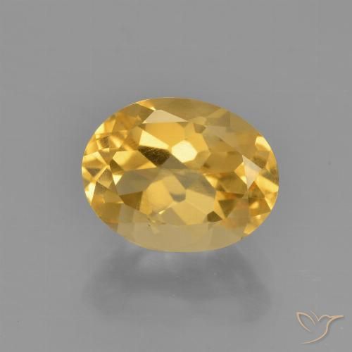 Citrine Doré vif naturelle ovale, 2.41 ct, VVS