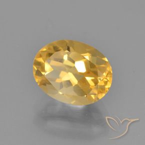 Citrine Doré vif naturelle ovale, 2.41 ct, VVS