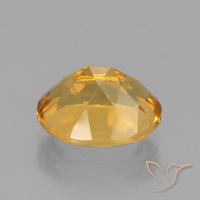 Citrine doré naturelle coupe ovale, 2,60 ct, VVS