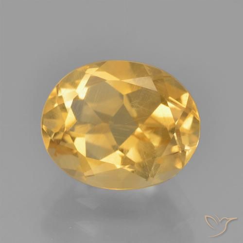 2.57ct Naturel Doré vif Citrine, ovale, VS