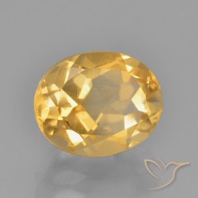 Citrine Doré vif naturelle ovale, 2.57 ct, VS