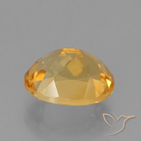 Citrine Orange doré profond naturelle ovale, 2.45 ct, VS