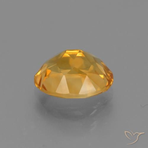 Citrine Orange moyen naturelle ovale, 2.31 ct, VVS-VS