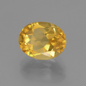 Citrine doré naturelle coupe ovale, 2,80 ct, VVS-VS