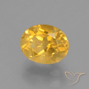 Citrine Doré vif naturelle ovale, 2.57 ct, VVS-VS