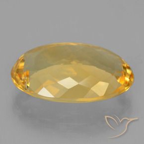 Citrine Doré moyen-foncé naturelle ovale, 9.54 ct, VVS