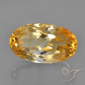 Citrine Or orange foncé naturelle ovale, 9.18 ct, VVS