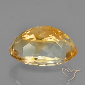 Citrine Or orange foncé naturelle ovale, 9.18 ct, VVS
