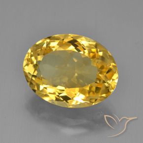 Citrine Doré naturelle ovale, 6.16 ct, VVS