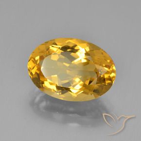 Citrine Orange Doré naturelle ovale, 4.58 ct, VVS