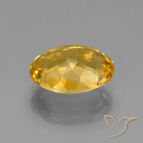 Citrine Doré naturelle ovale, 4.59 ct, VVS