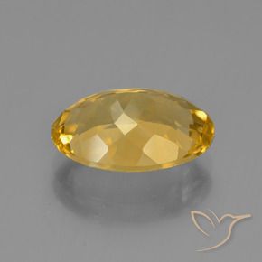Citrine Orange Doré naturelle ovale, 4.34 ct, VVS