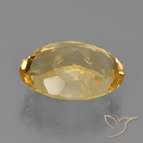 Citrine Doré naturelle ovale, 7.96 ct, VVS