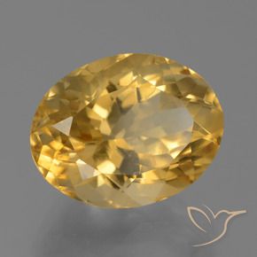 Citrine Doré naturelle ovale, 8.35 ct, VVS