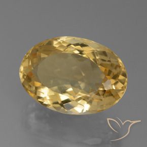 Citrine Orange Doré naturelle ovale, 8.04 ct, VVS
