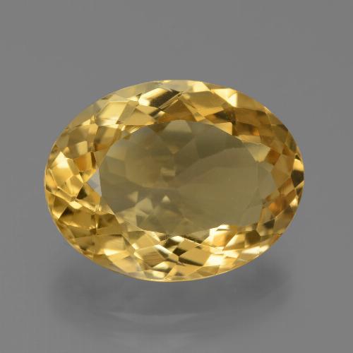Citrine Doré moyen-léger naturelle Coupe ovale, 8.95 ct, VVS