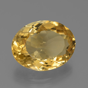 Citrine Doré moyen-léger naturelle Coupe ovale, 8.95 ct, VVS