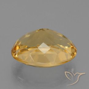 Citrine Doré moyen-foncé naturelle ovale, 6.73 ct, VVS