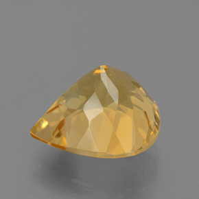 Citrine Doré moyen-foncé naturelle En forme de poire, 6.47 ct, VVS