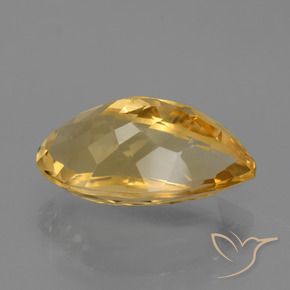Citrine Doré moyen-foncé naturelle En forme de poire, 6.96 ct, VVS