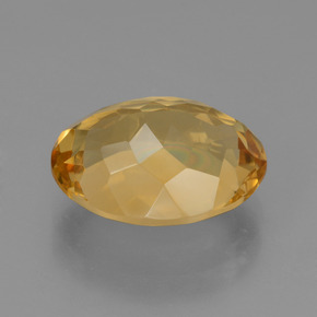 Citrine Orange doré profond naturelle Coupe ovale, 5.81 ct, VVS