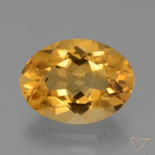 4.43ct Naturel Doré foncé Citrine, ovale, VVS