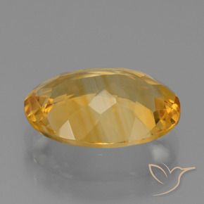 Citrine Or moyen naturelle ovale, 3.52 ct, VS