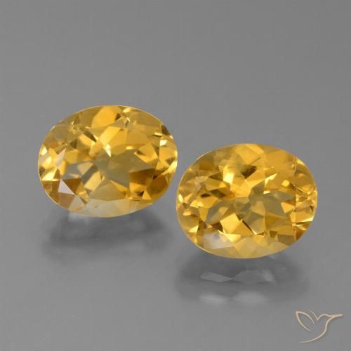 4.73ctw Naturel Doré foncé Citrine, ovale, VVS-VS