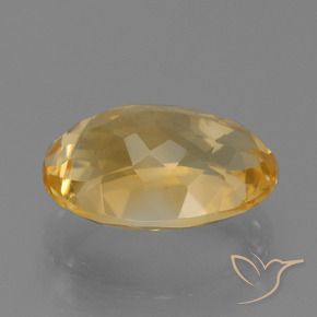 Citrine Doré moyen-foncé naturelle ovale, 7.44 ct, VVS