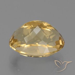 Citrine Doré moyen-foncé naturelle ovale, 7.31 ct, VVS