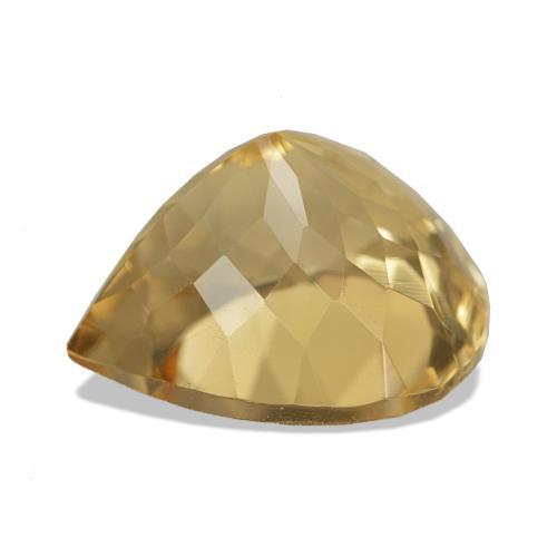 Citrine Doré brunâtre léger naturelle En forme de poire, 7.84 ct, VVS