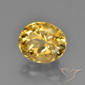 Citrine Orange Doré naturelle ovale, 3.88 ct, VVS-VS