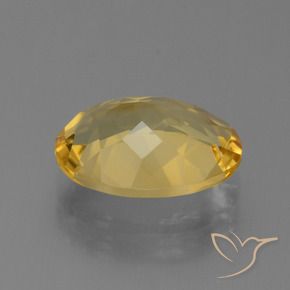 Citrine Orange Doré naturelle ovale, 4.44 ct, VVS