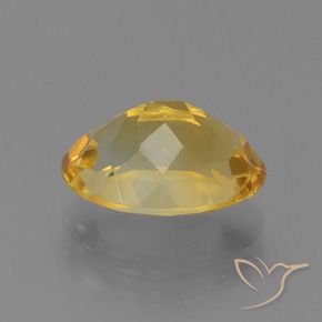 Citrine Orange doré profond naturelle ovale, 4.25 ct, VVS