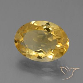 Citrine Doré moyen naturelle ovale, 4.40 ct, VS