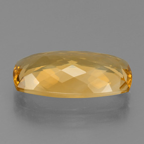 Citrine Orange doré profond naturelle Coupe coussin, 6.03 ct, VVS