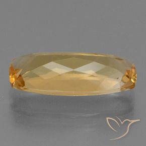 Citrine doré naturelle coupe coussin, 5,84 ct, VS