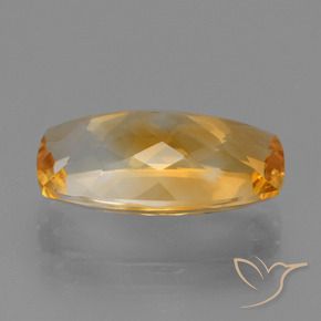 Citrine Doré-orange foncé naturelle Coussin, 5.63 ct, VVS