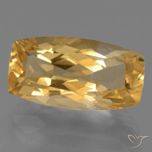 7.81ct Naturel Orange doré profond Citrine, Coussin, VS