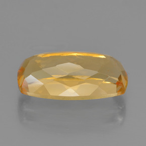 Citrine Doré moyen-foncé naturelle Coupe coussin, 3.68 ct, VVS