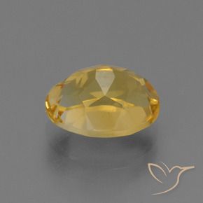 Citrine Orange doré profond naturelle ovale, 2.77 ct, VVS