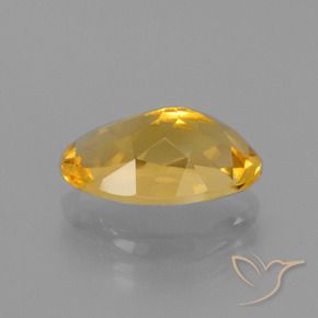 Citrine doré naturelle coupe ovale, 2,58 ct, VVS