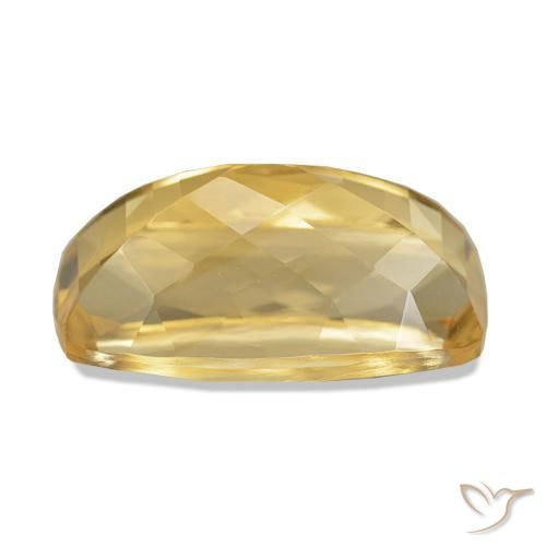 Citrine Orange doré profond naturelle Coussin, 6.65 ct, VVS