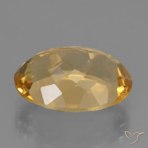 Citrine Doré moyen-foncé naturelle ovale, 5.98 ct, VVS